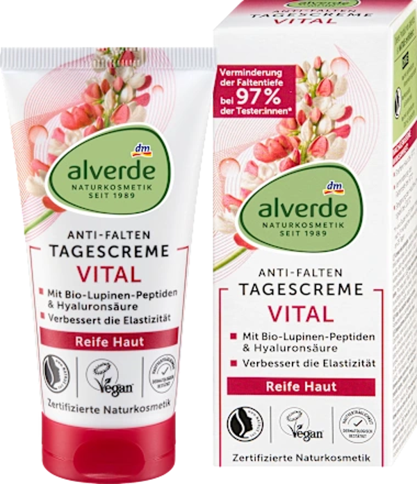 Alverde Vital Dagcrème Anti-Rimpel Rijpe Huid, 50 ml