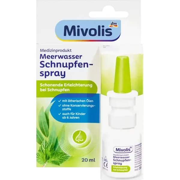 Mivolis neusspray zeezout, bij loopneus 20 ml