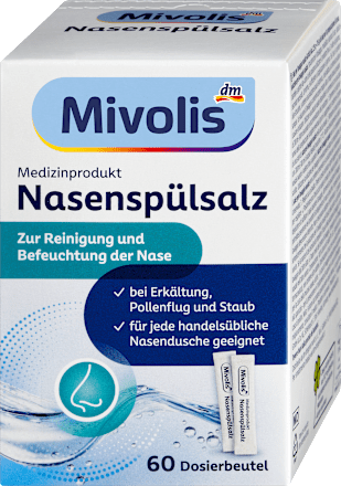 Mivolis Neusspoelzout, 60 zakjes à 2,25 gram
