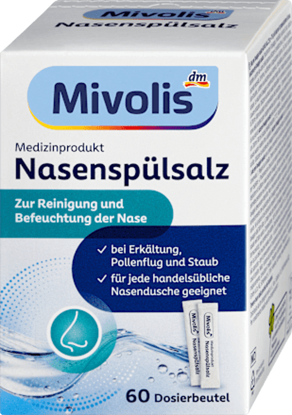 Mivolis Neusspoelzout, 60 zakjes à 2,25 gram