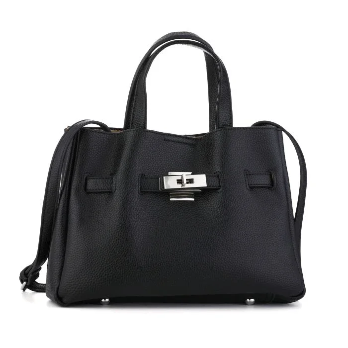 Handtas met gesp Zwart