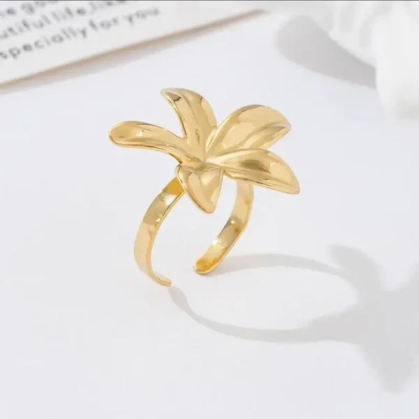 Flora Ring Goud