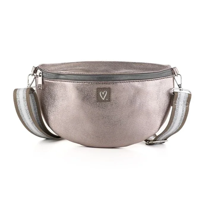Heuptasje Metallic Grijs