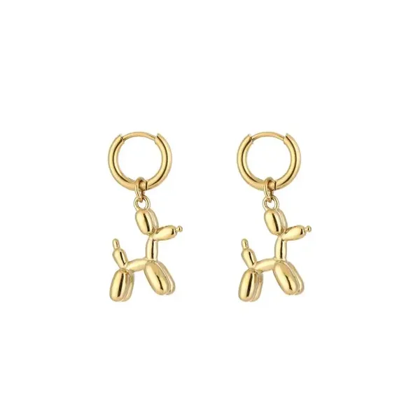 Oorbellen Balloon Dog goud