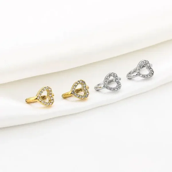 Oorbelletjes Strass Hart Klein