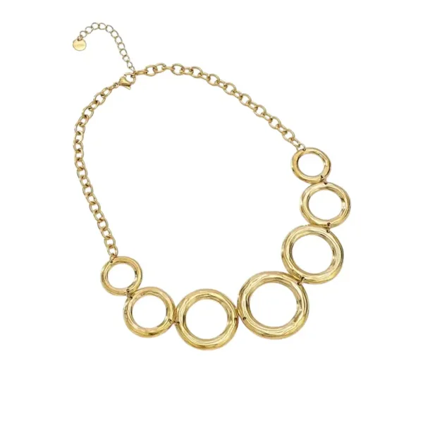 Open Circle Ketting Goud