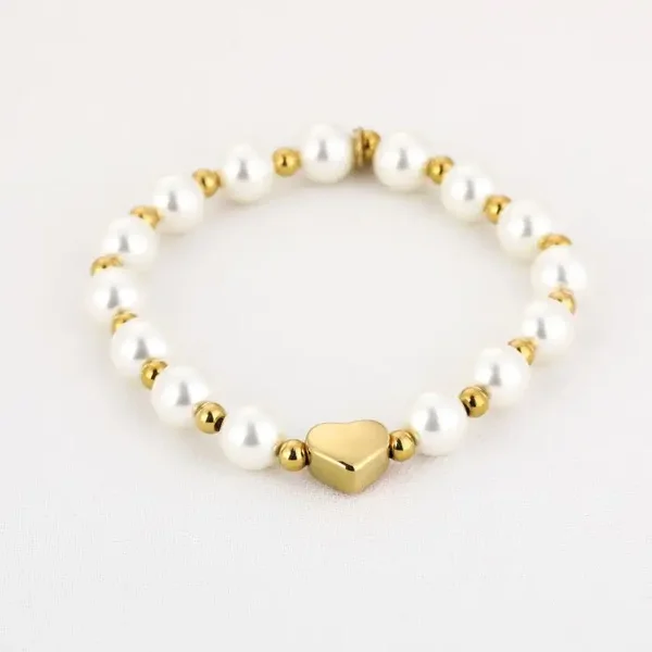 Parel Armband met Hartje