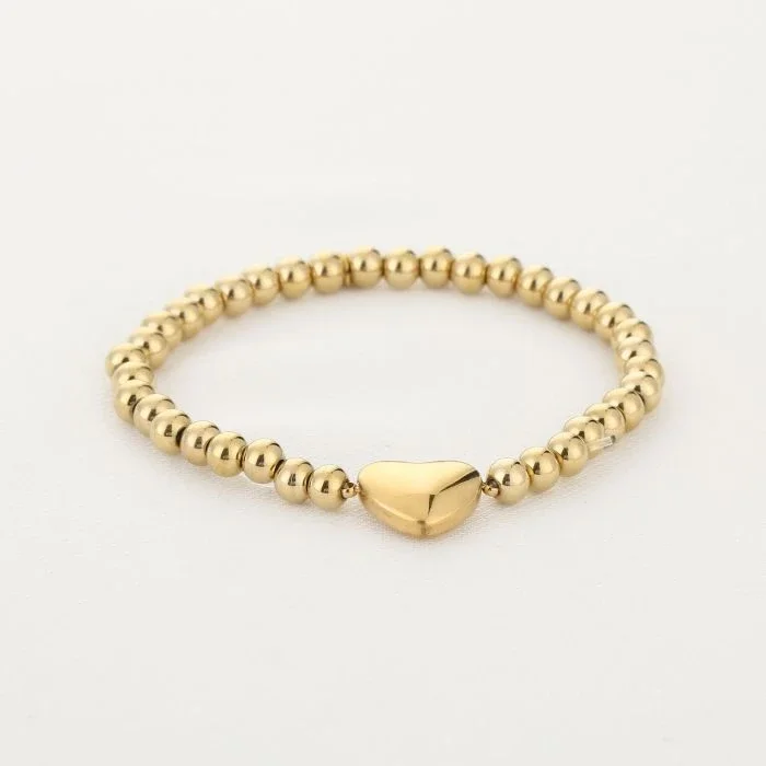 Bolletjes Armbandje met Hartje