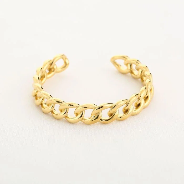 Schakel Bangle Goud