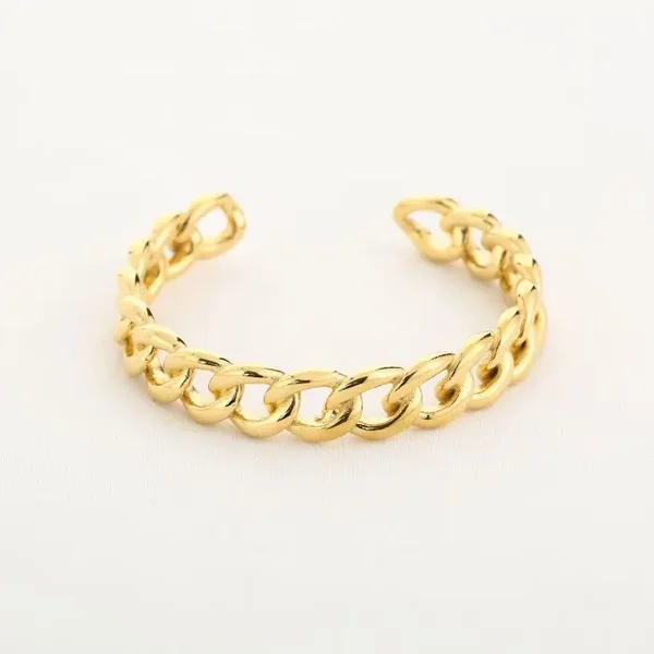 Schakel Bangle Goud