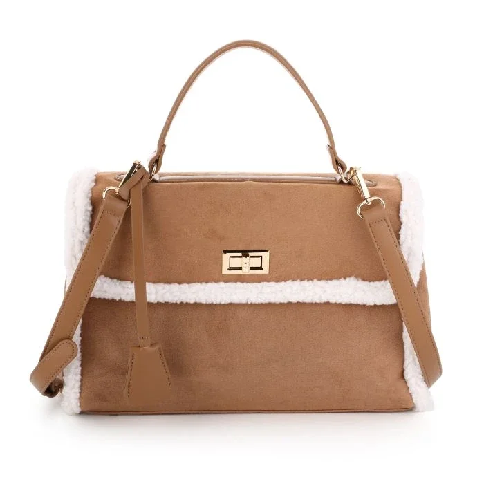 Tas Chique suede/teddy Khaki