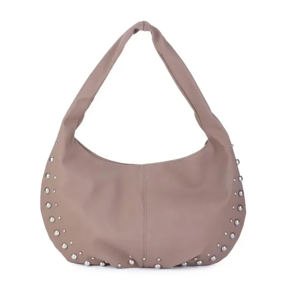 PU Studs Tas Khaki