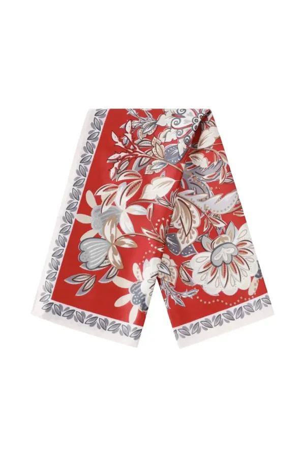 Zomersjaal Bloem Rood