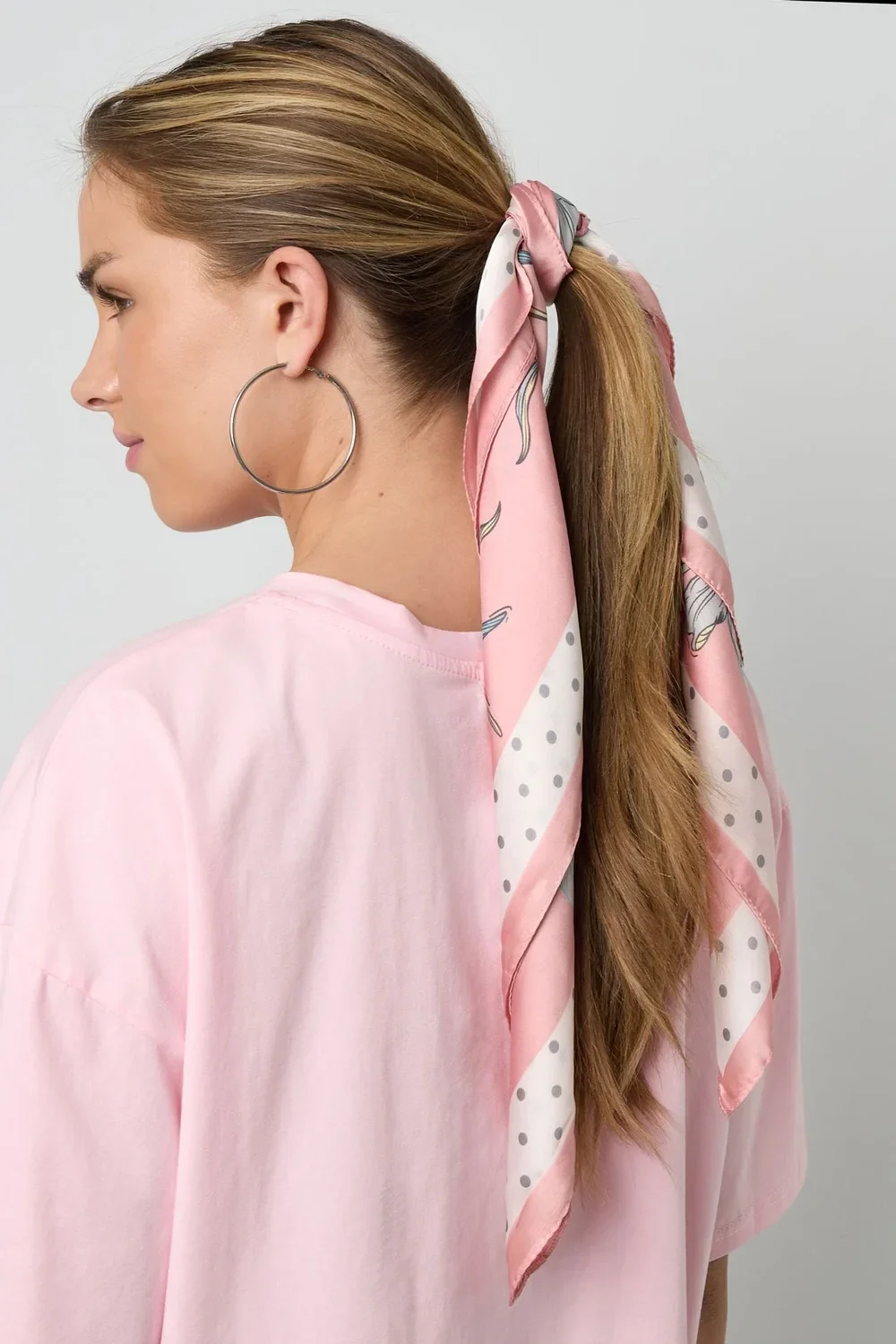 Zomersjaal Bloem Roze