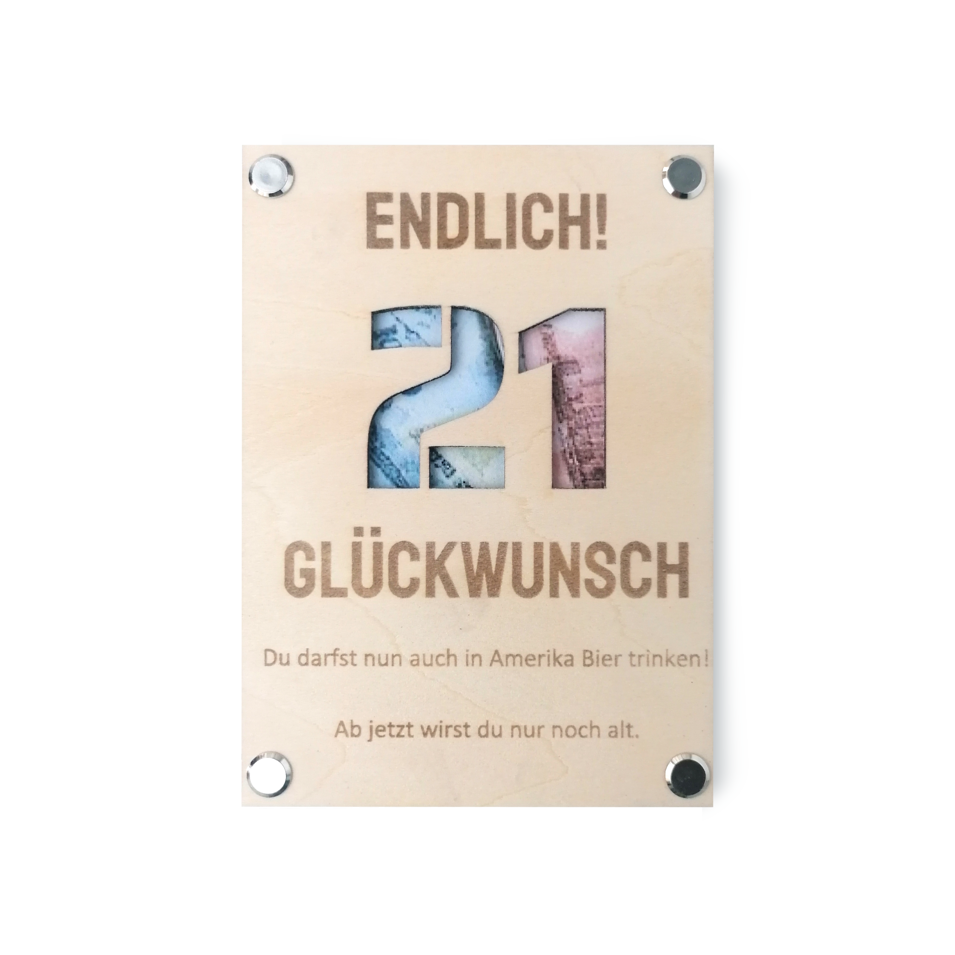 Geschenkkarte - 21. Geburtstag