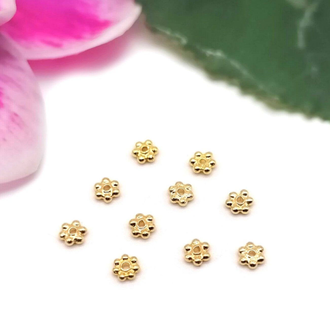 925 Silber vergoldet • Blümchen