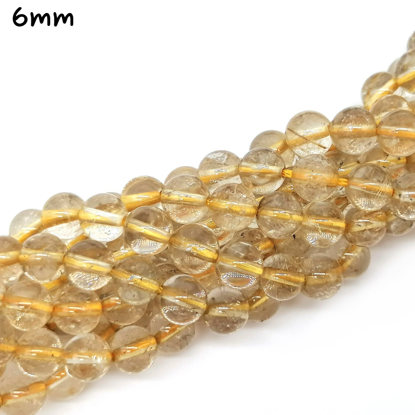 Rutilquarz, gold  • 6mm Strang