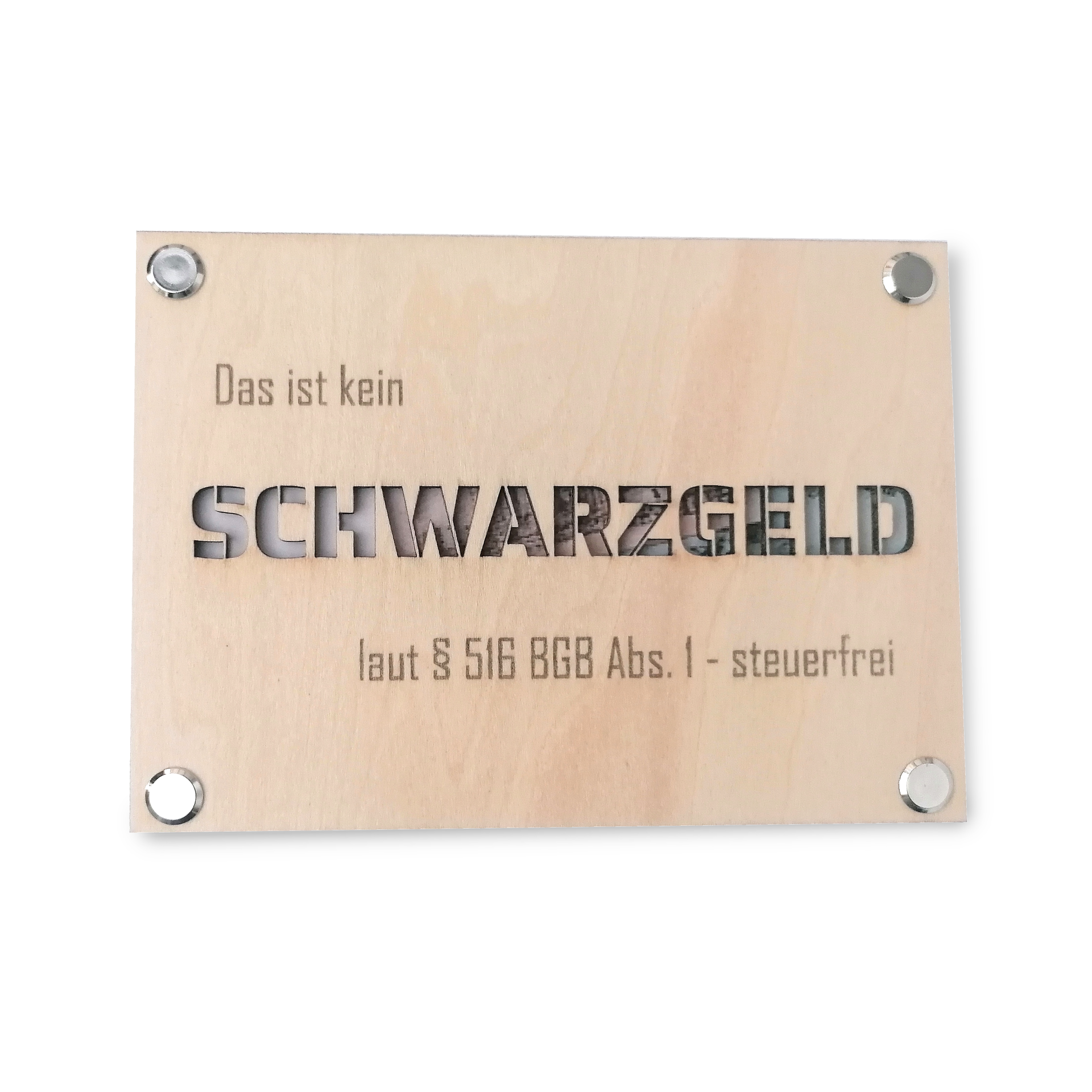 Geschenkkarte - Schwarzgeld