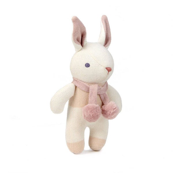 ThreadBear Design | Baby konijn met ratel - creme