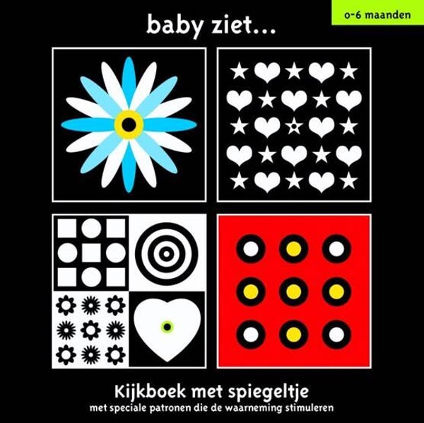 Baby ziet... kijkboek met spiegeltje | 0-6 maanden