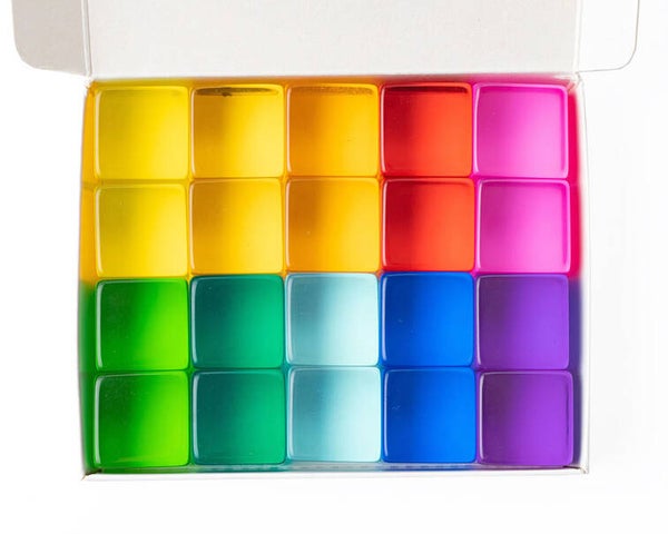 Bauspiel | Transparante blokken lucent cubes 20-delig