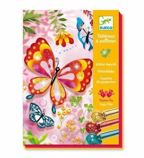 Djeco glitterschilderijen vlinders