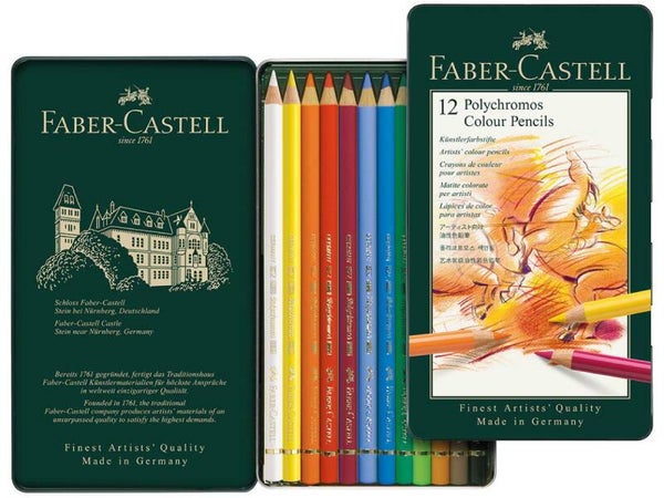 Faber-Castell | Polychromos 12-delige set kleurpotloden