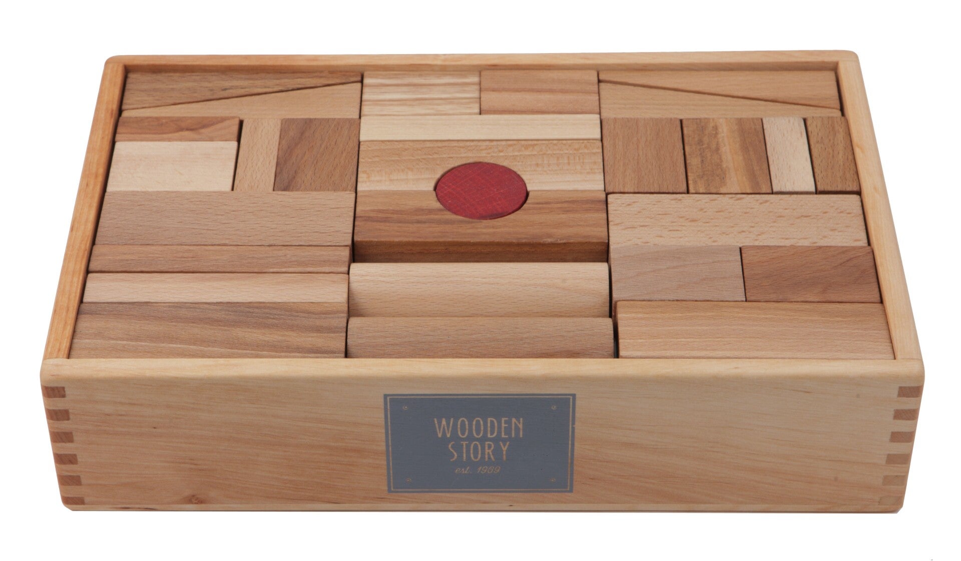Wooden Story | Houten blokken XL naturel 63 stuks