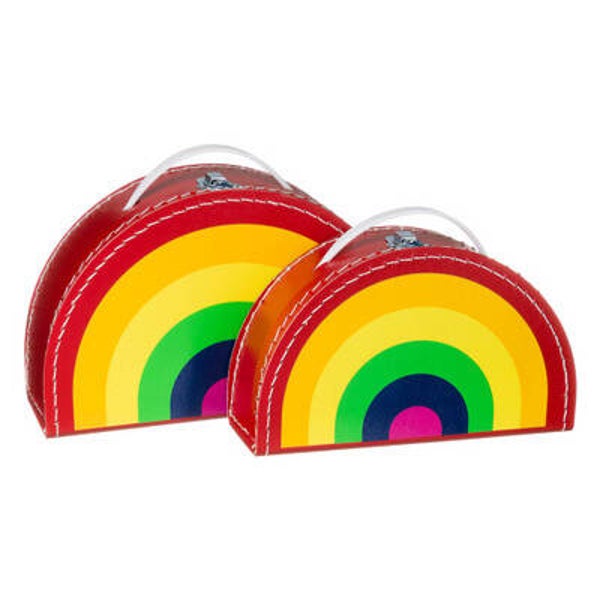 Regenboog kinder koffer 28cm | Mechato