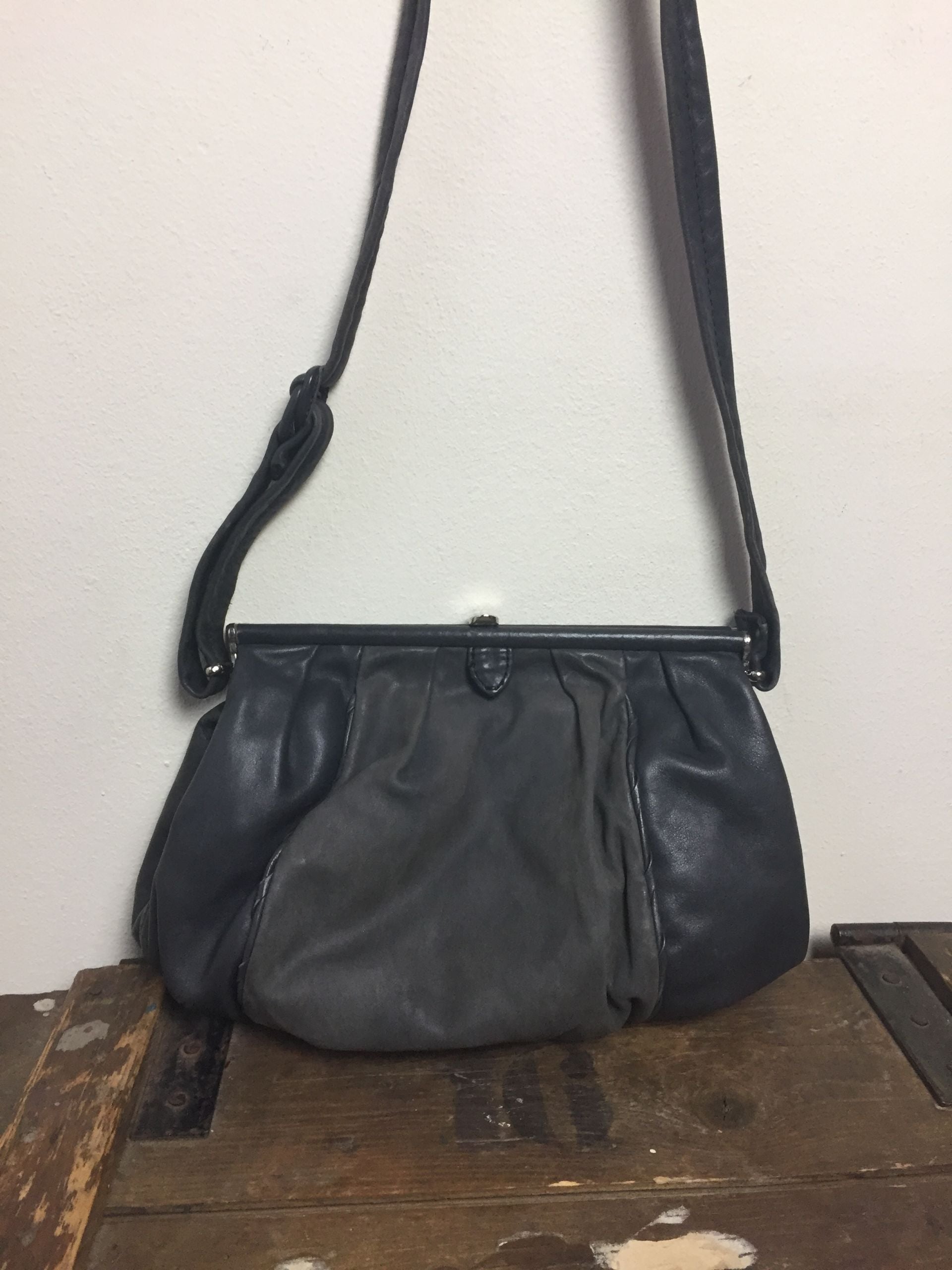 9024 Vintage leren tas