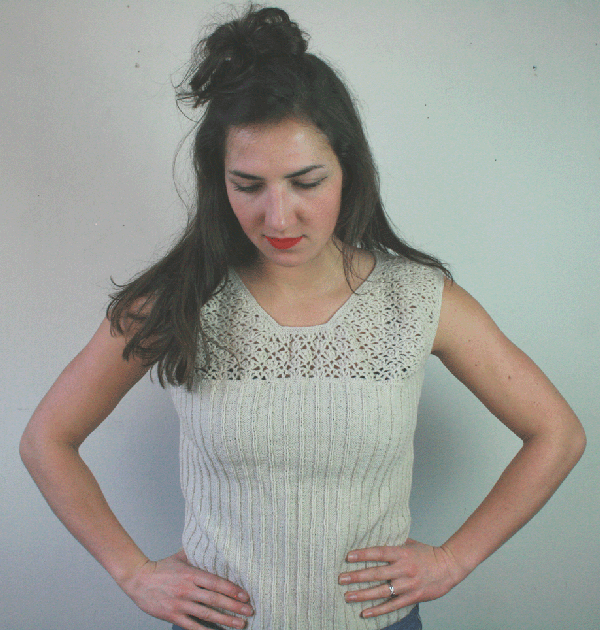 7005 Vintage top- Maat S/M