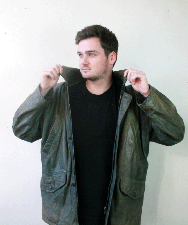 5003 Leren Bomberjack - L/XL