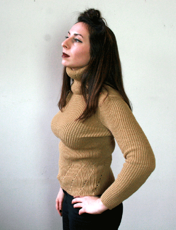 4008 Gebreide Vintage 70's Coltrui- XS/S