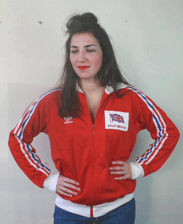 4016 Vintage  Adidas Great Britain jacket