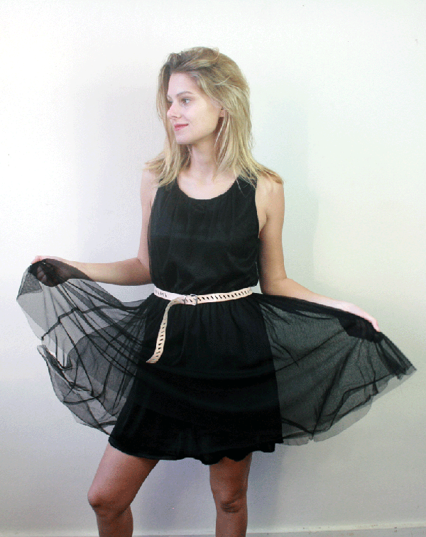 1119 Tulen Vintage Jurk- S/M