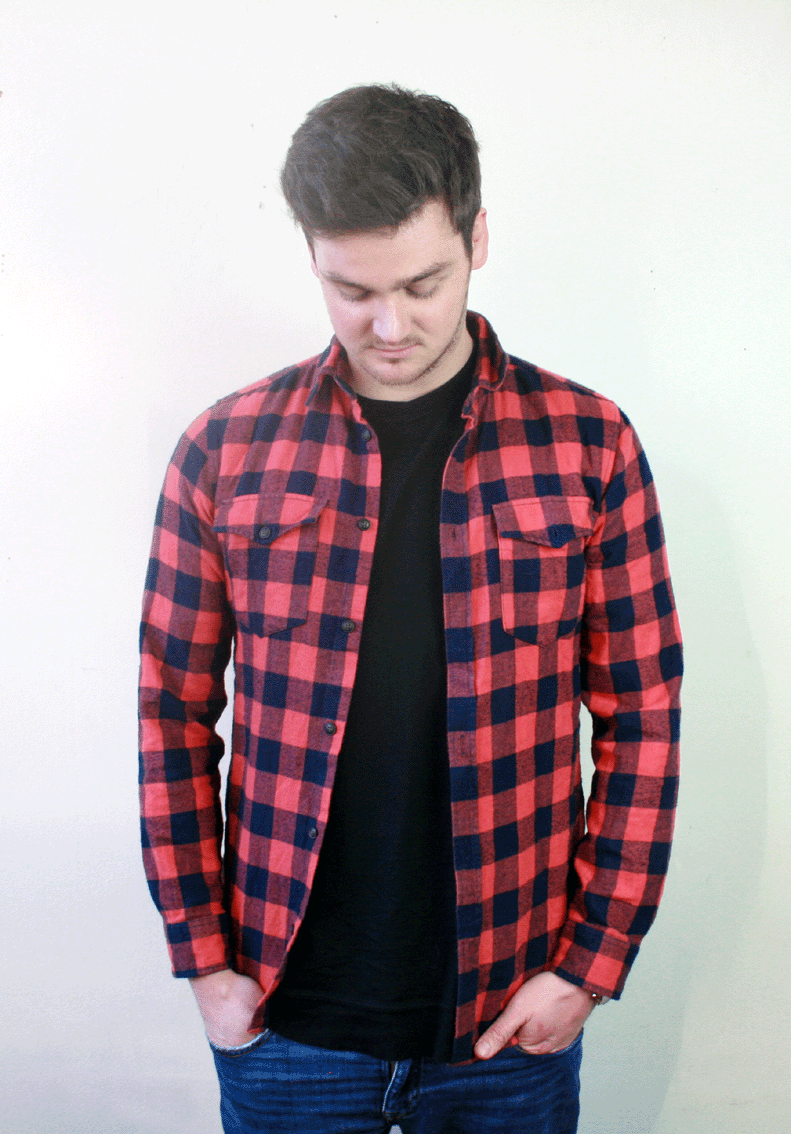 1027 Flannel Blouse - M