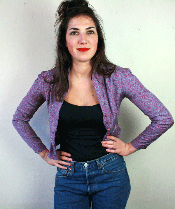 7009 Vintage top/blouse - XS