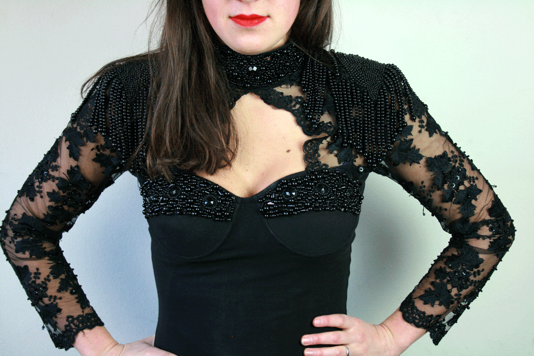 1126 Vintage 70's  cocktaildress