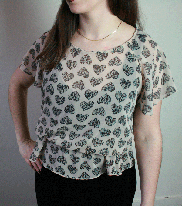 7017- Vintage 60's top - S/M