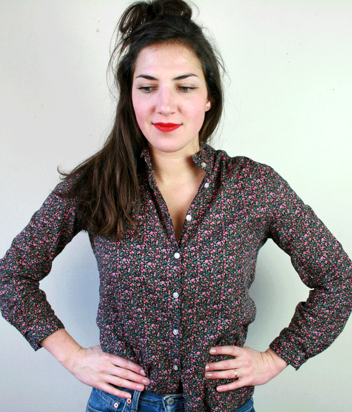 1011 Bloemetjes Blouse - S