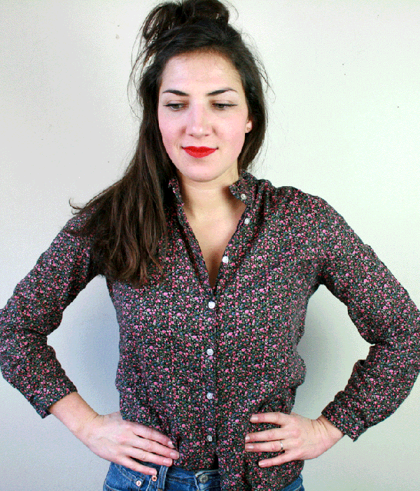 1011 Bloemetjes Blouse - S