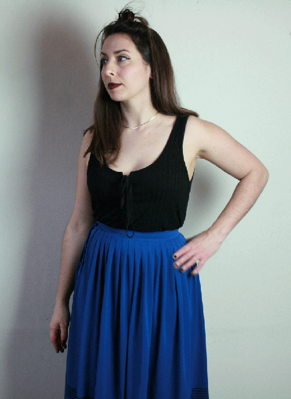 1107 Vintage 50's rok - S