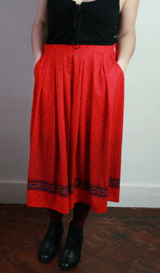 1105 Vintage 50's rok -S