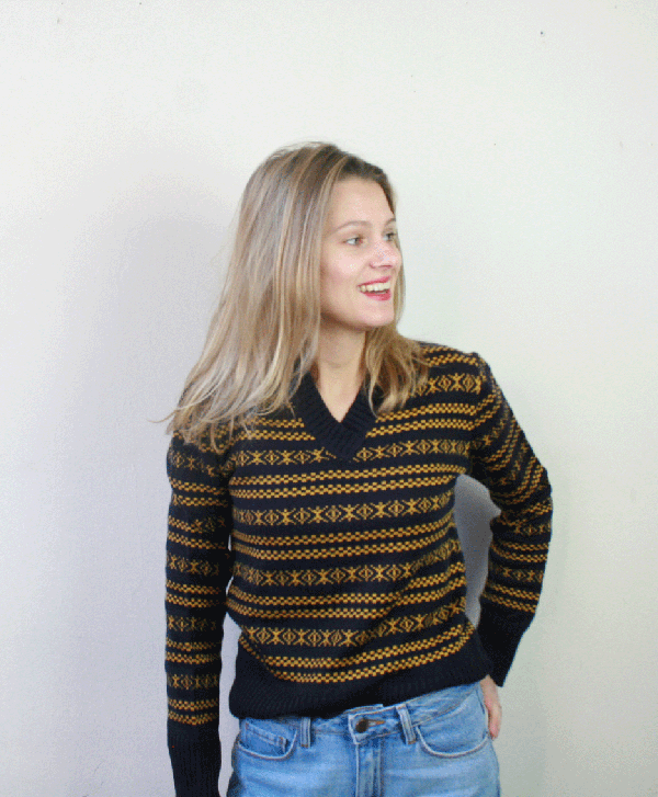 7011 Vintage trui - S