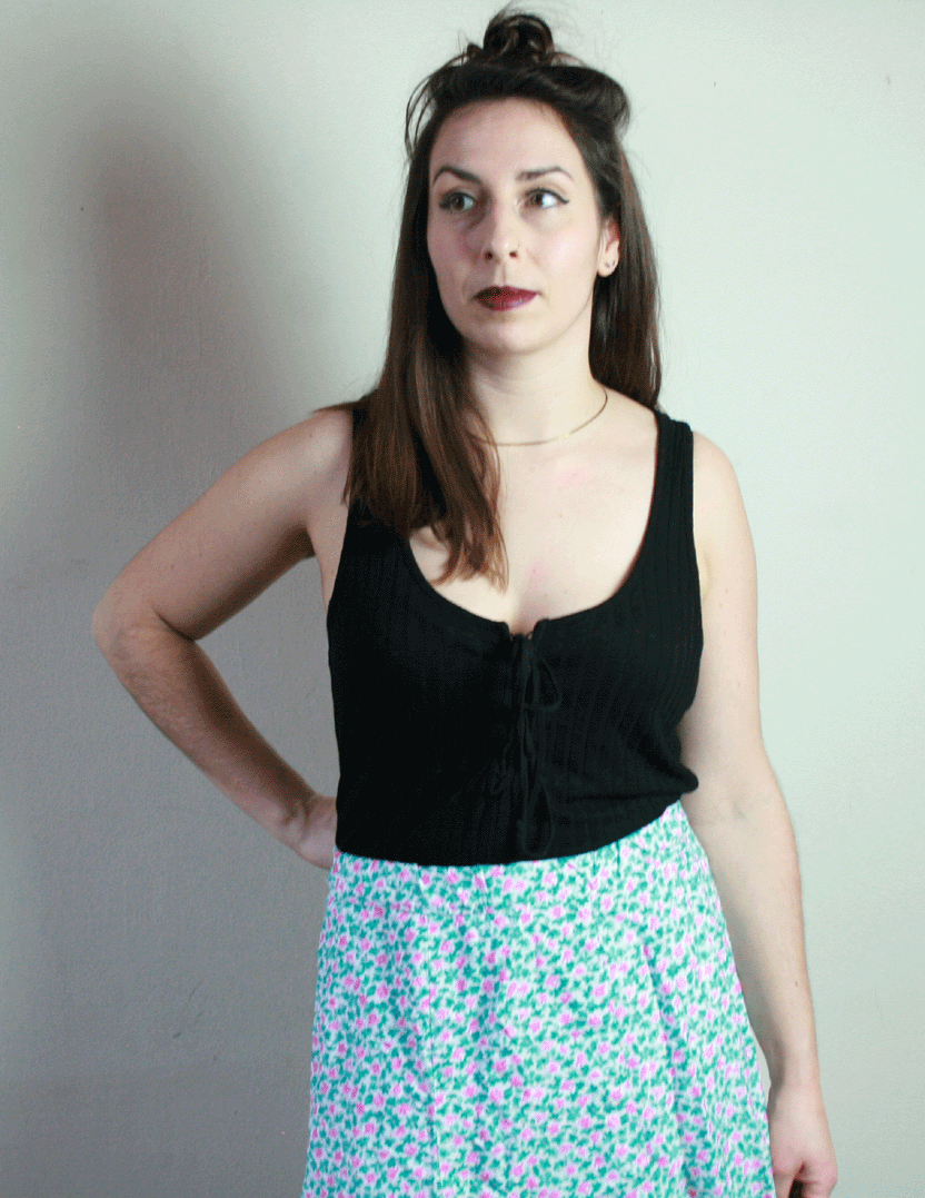 1117 Vintage 60's rok - L/ XL