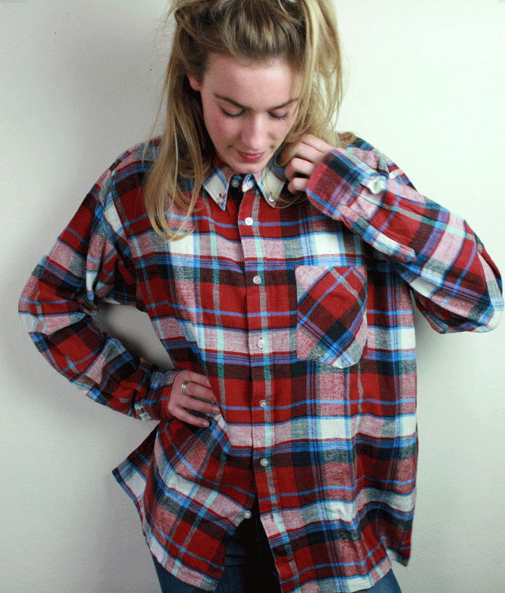 1008N Flannel Shirt - Oversized