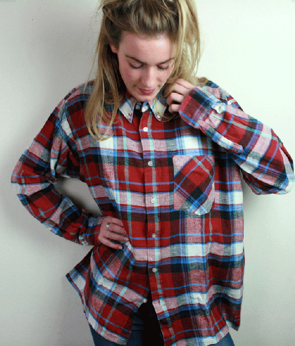 1008N Flannel Shirt - Oversized