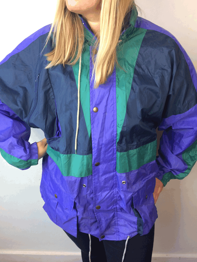 Retro festival windjacket - Oversized 