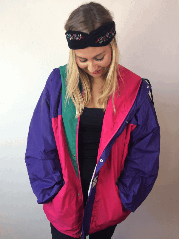 Retro windbreaker van K-way - Oversized 