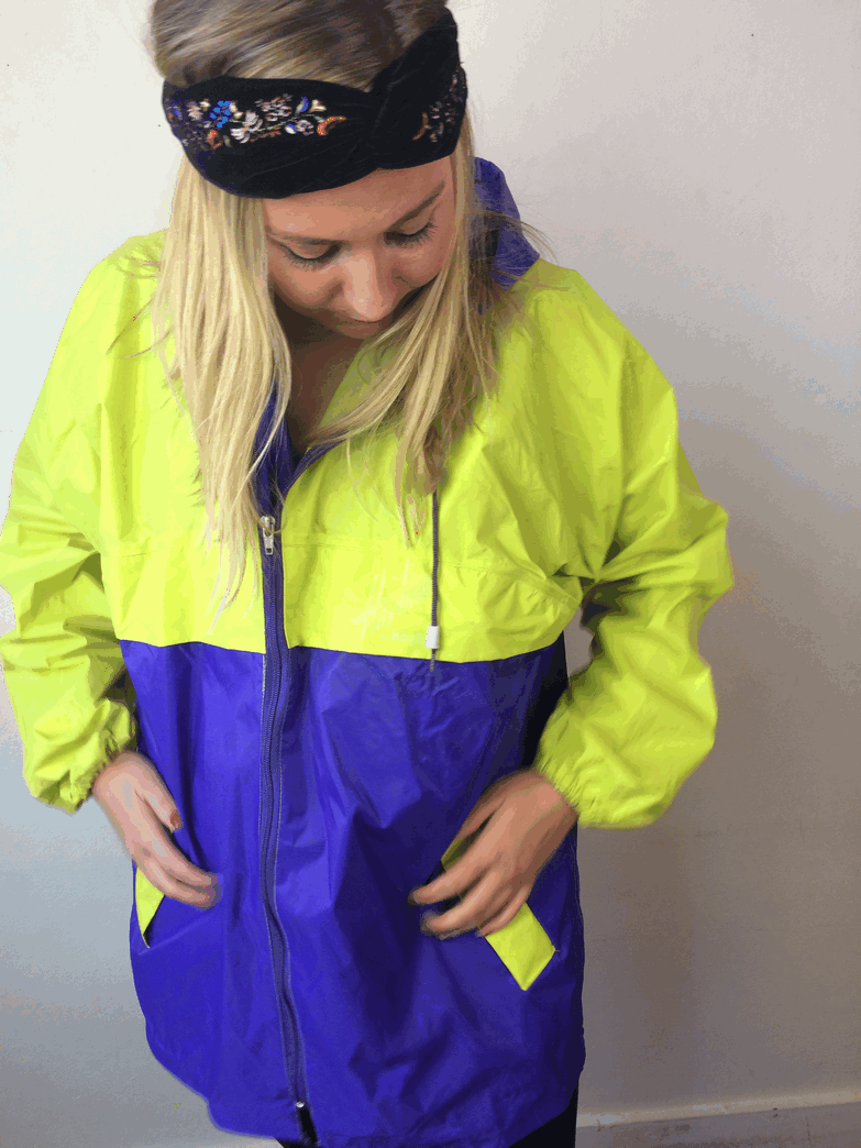 Vintage festival windjacket Yellow & Blue - SOLD OUT